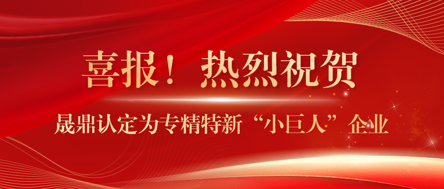 喜報！晟鼎認定為專精特新“小巨人”企業(yè)